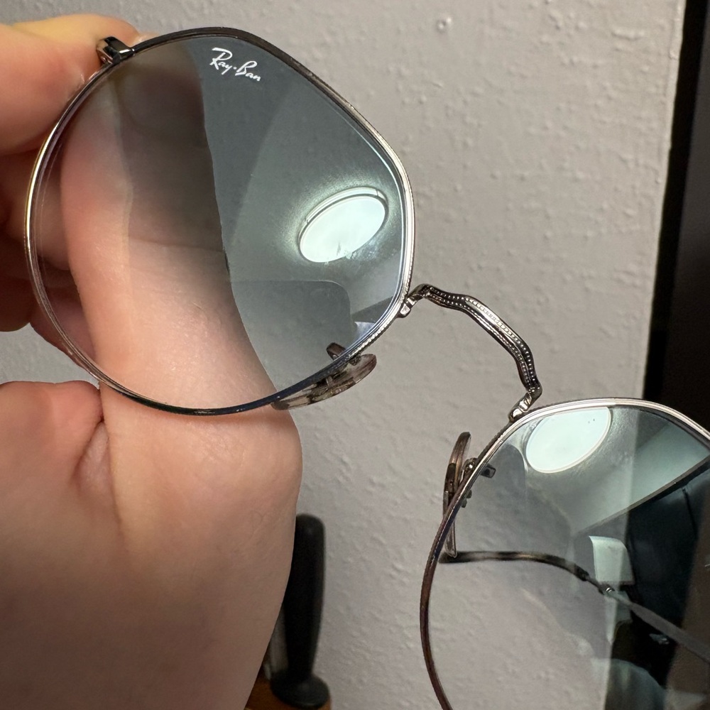 Ray-Ban Hexagonal Silver Sunglasses - image 4